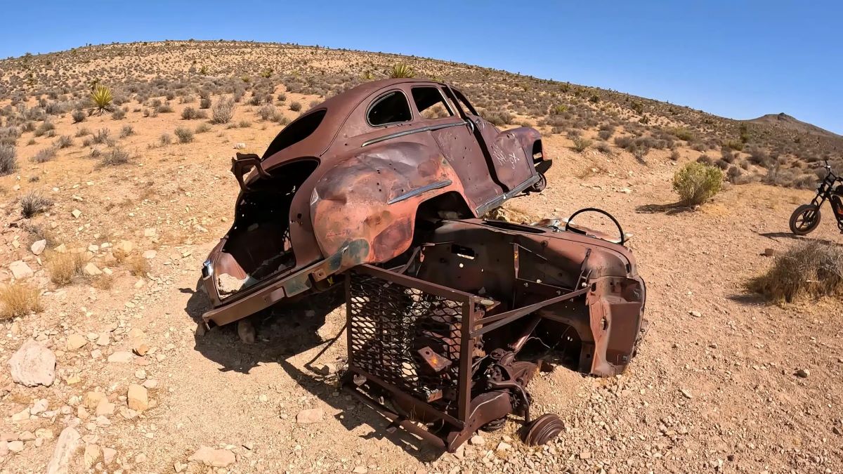 Classic Car In The Desert