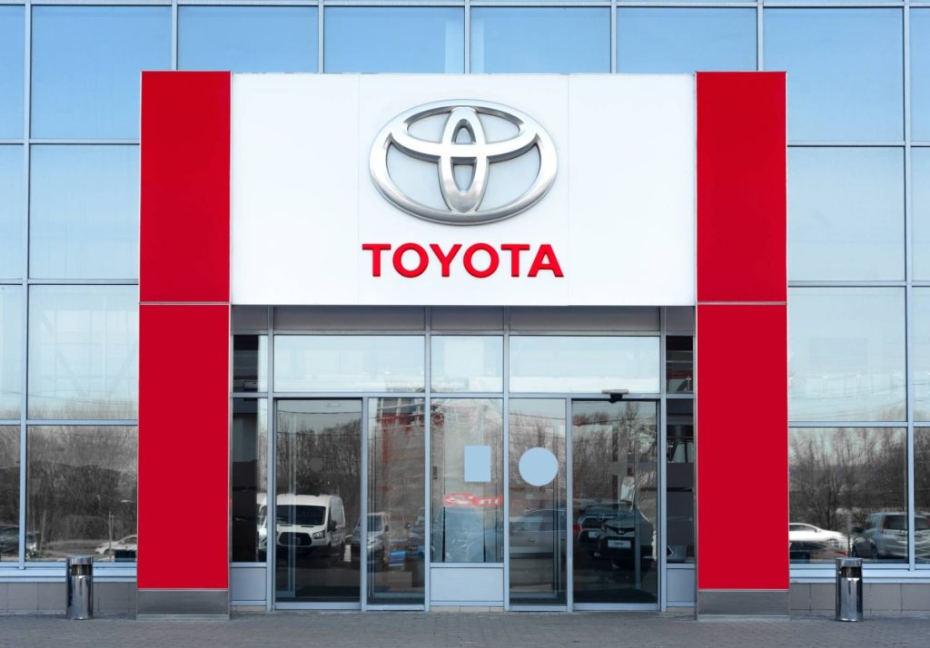 Toyota motor, dealership facade