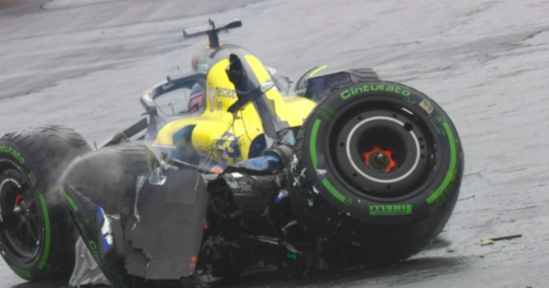 Albon Withdraws from Brazilian GP After Heavy Crash in Chaotic Rain Hit Qualifying Session