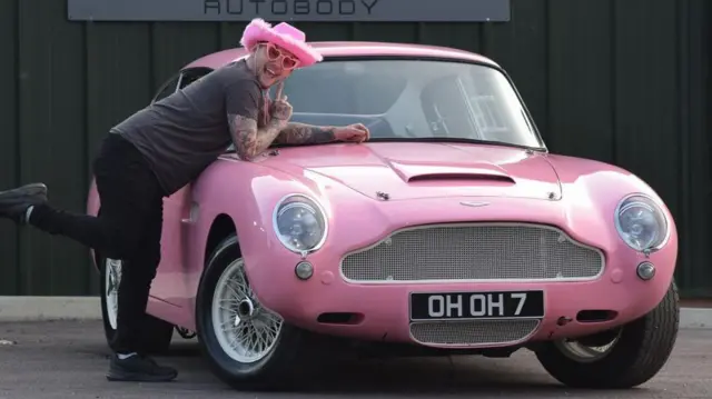 Barbie themed Aston Martin Michael Martin