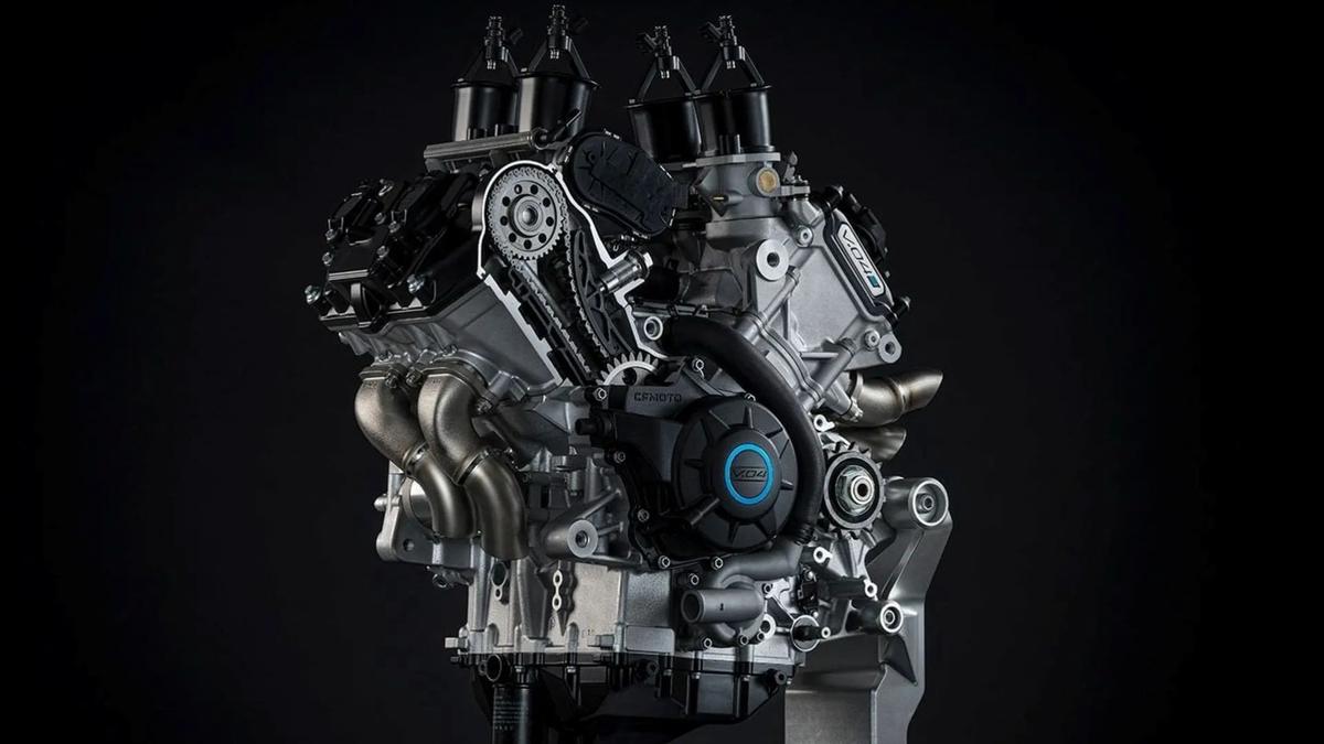 CFMoto Teases V 4 Superbike with 209 Horsepower and Master of Speed Sculpture