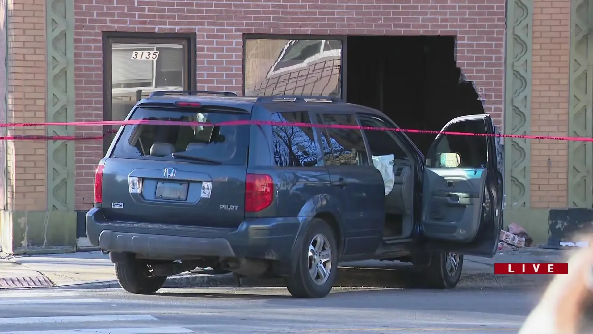 Car Crashed Into A Building Near Gage Park