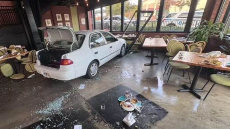 Car Smashes into Georgia Restaurant During Brunch, Narrowly Missing Diners and Highlighting Community Resilience