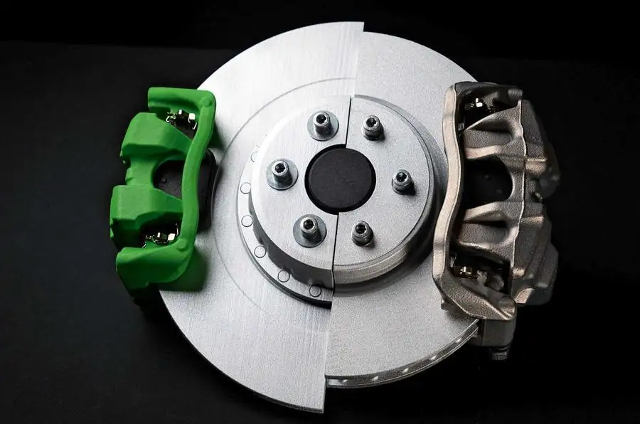 Green brake caliper