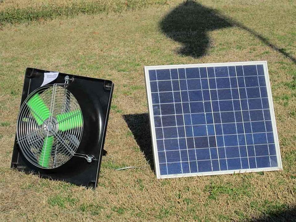 Install Solar Powered Fans