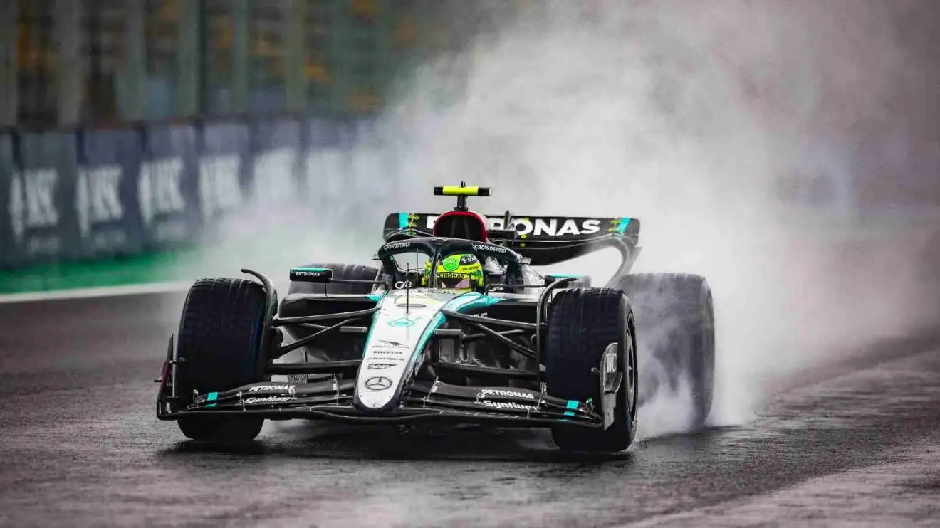 Mercedes Drivers Face Scrutiny for Tire Pressure Adjustments Amid Chaotic Brazilian GP Start