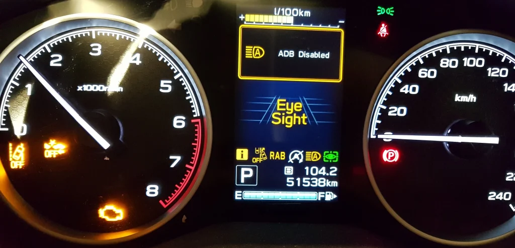 Subaru’s EyeSight Traffic Light Checker