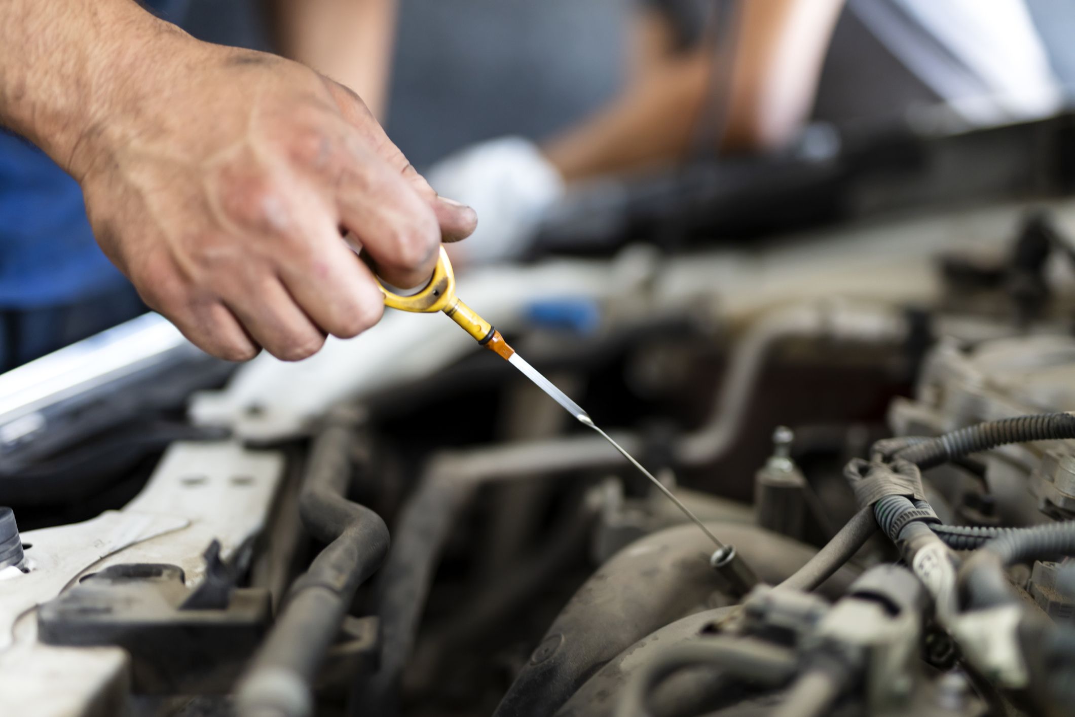 check the oil in car engine Getty Images