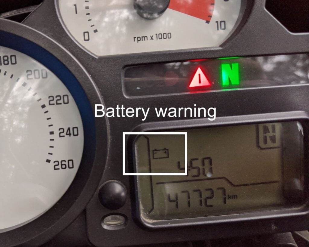 Battery Warning Light