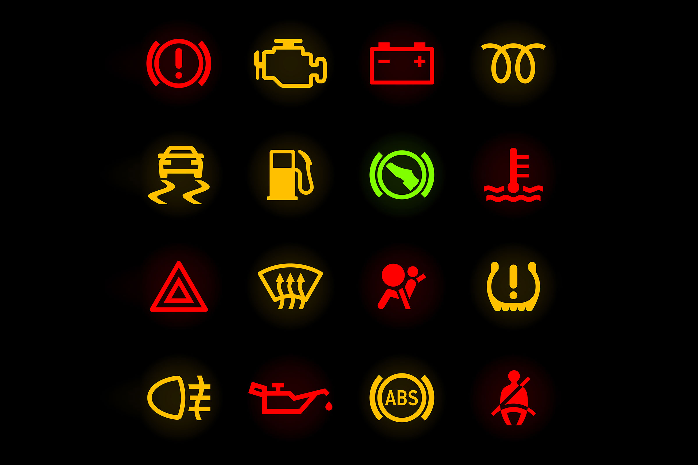 Warning Lights on the Dashboard