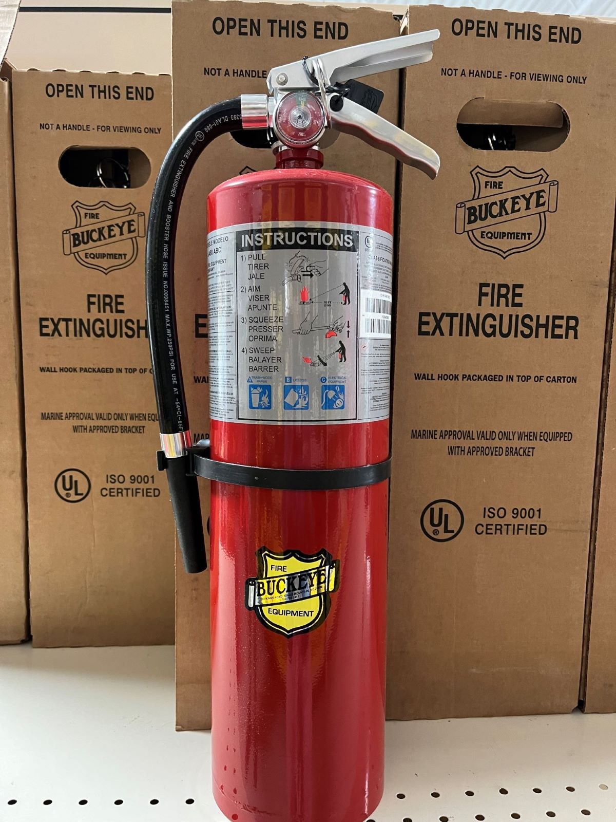 Buckeye 13315 ABC Multipurpose Dry Chemical Handheld Fire Extinguisher