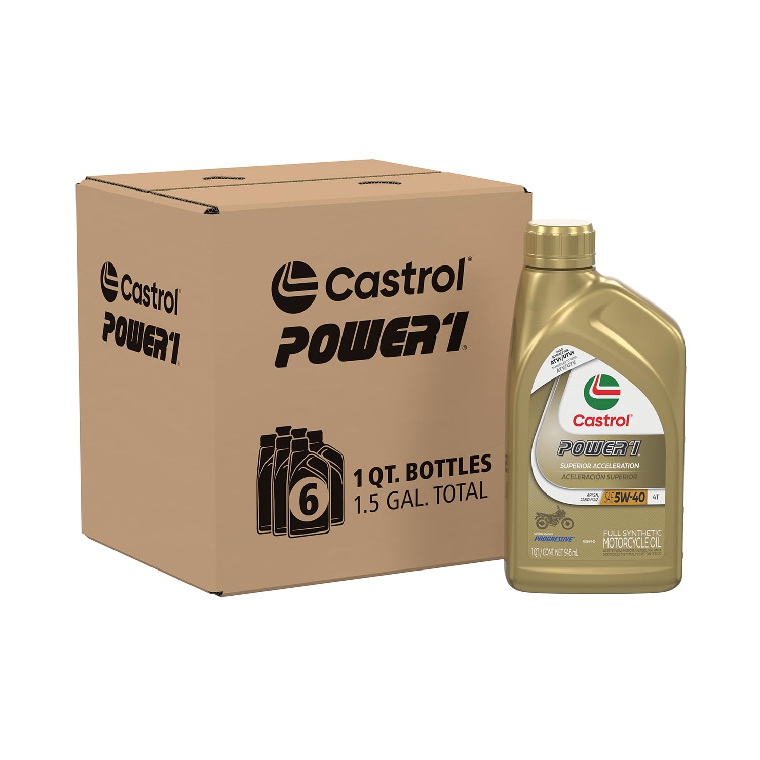 Castrol Power1 4T 5W-40 Full Synthetic Motorcycle Oil