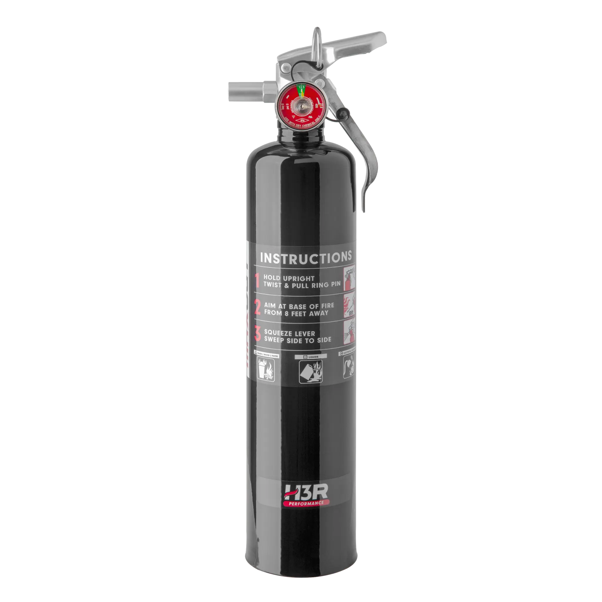 H3R Performance 2.5 lb. ABC Fire Extinguisher – Black