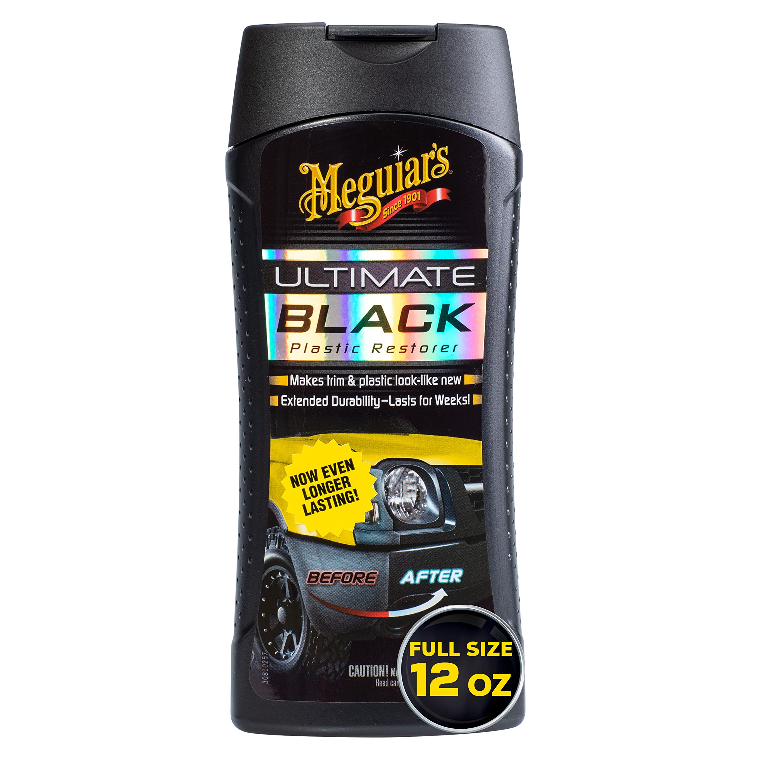 Meguiar’s Ultimate Black Plastic Restorer, 12 Oz