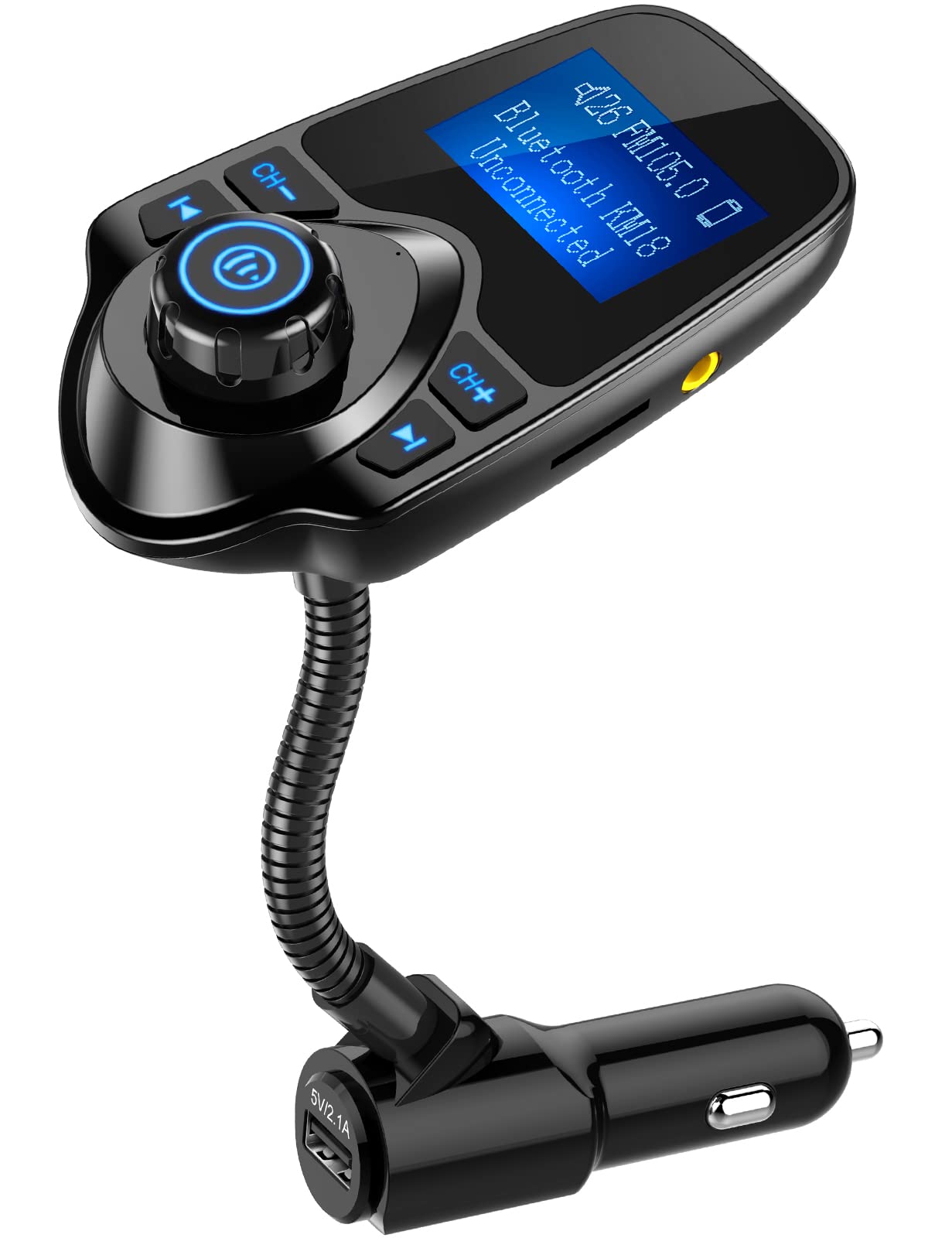 Nulaxy Wireless In-Car Bluetooth FM Transmitter