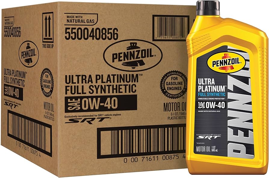 Pennzoil Ultra Platinum Full Synthetic 0W 40 Motor Oil