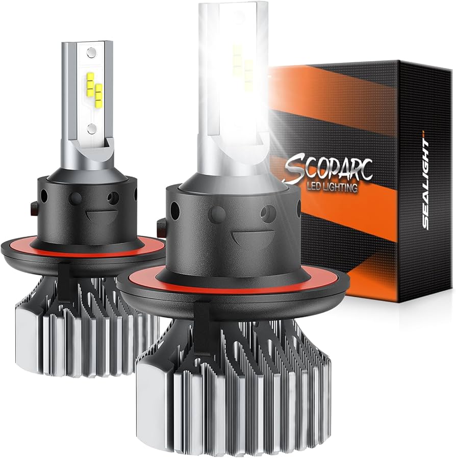 SEALIGHT H13 Bulbs 24000LM, 6500K Cool White