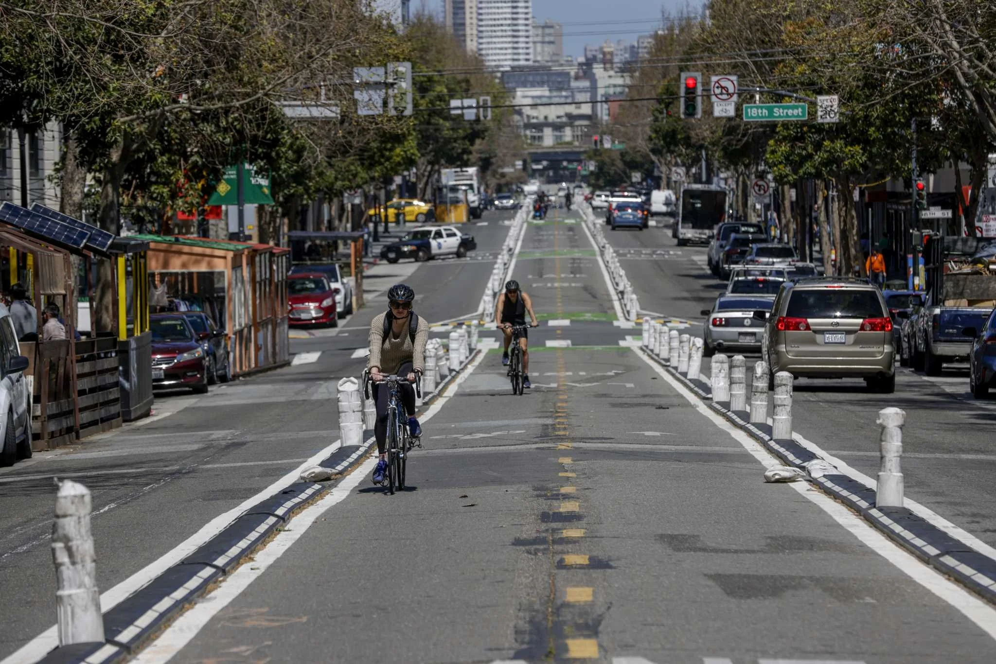 SFMTA Replaces Controversial Center Running Bike Lane on Valencia Street with Side Running Design