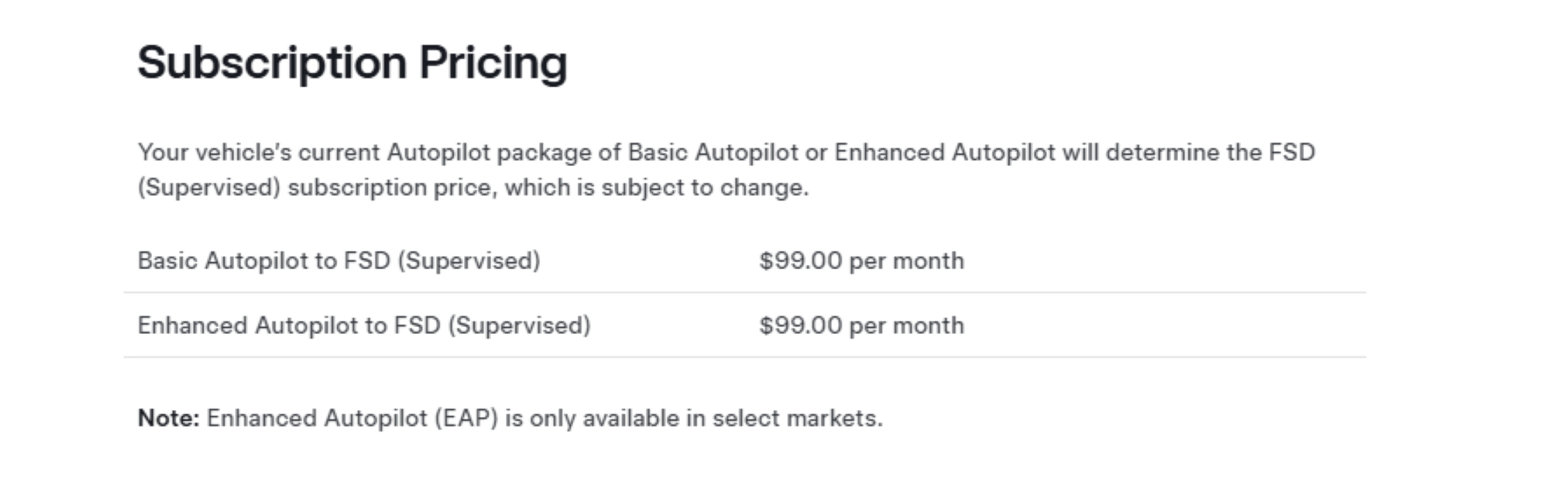 Subscription Pricing and Eligibility