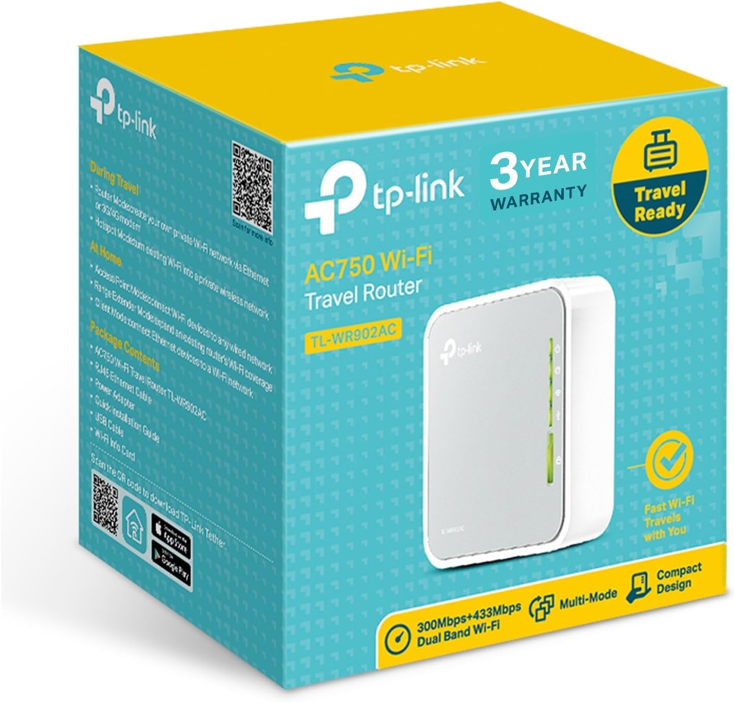 TP-Link AC750 Wireless Travel Router