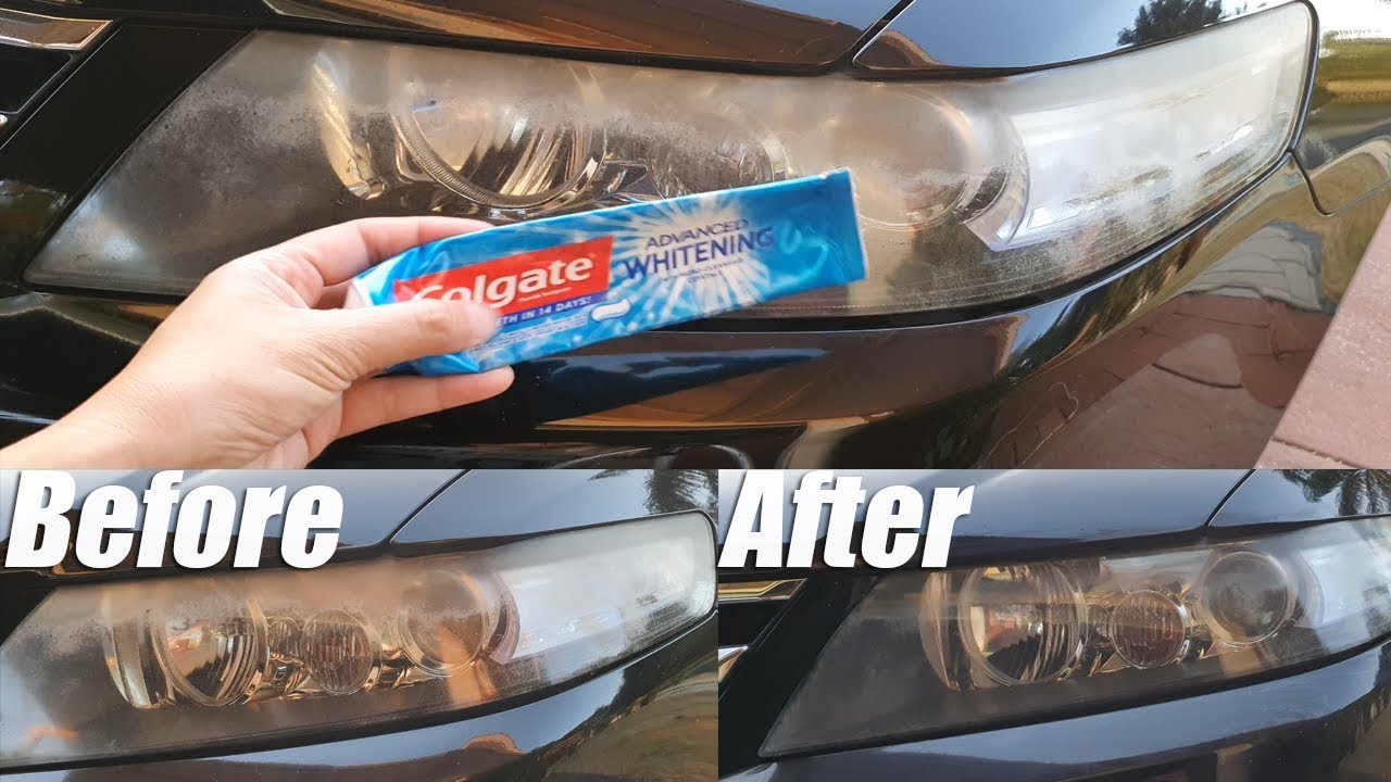 Use Toothpaste to Clean Foggy Headlights