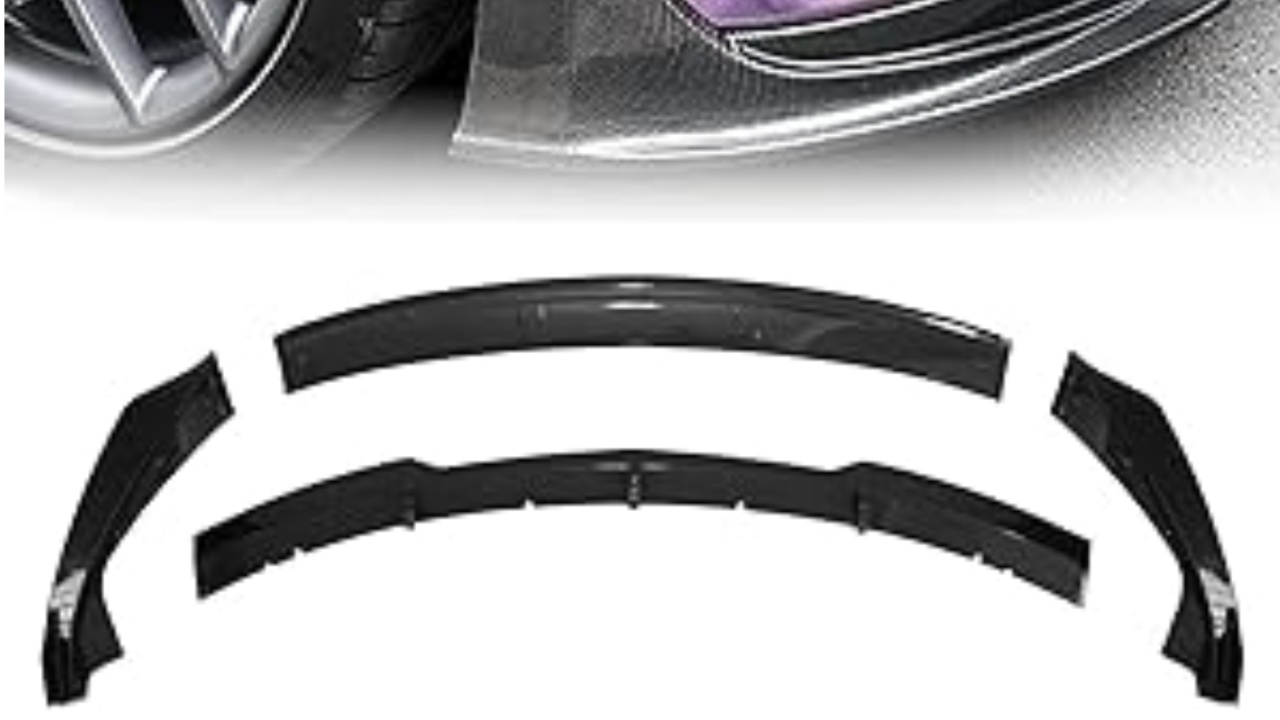 XSMDAUTO Carbon Fiber Printing ABS Front Lip