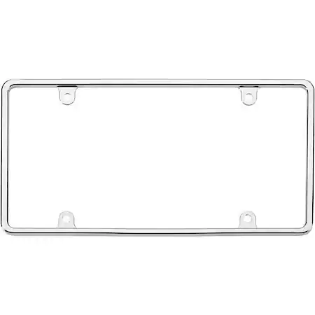 Cruiser Accessories Chrome Slim Rim License Plate Frame