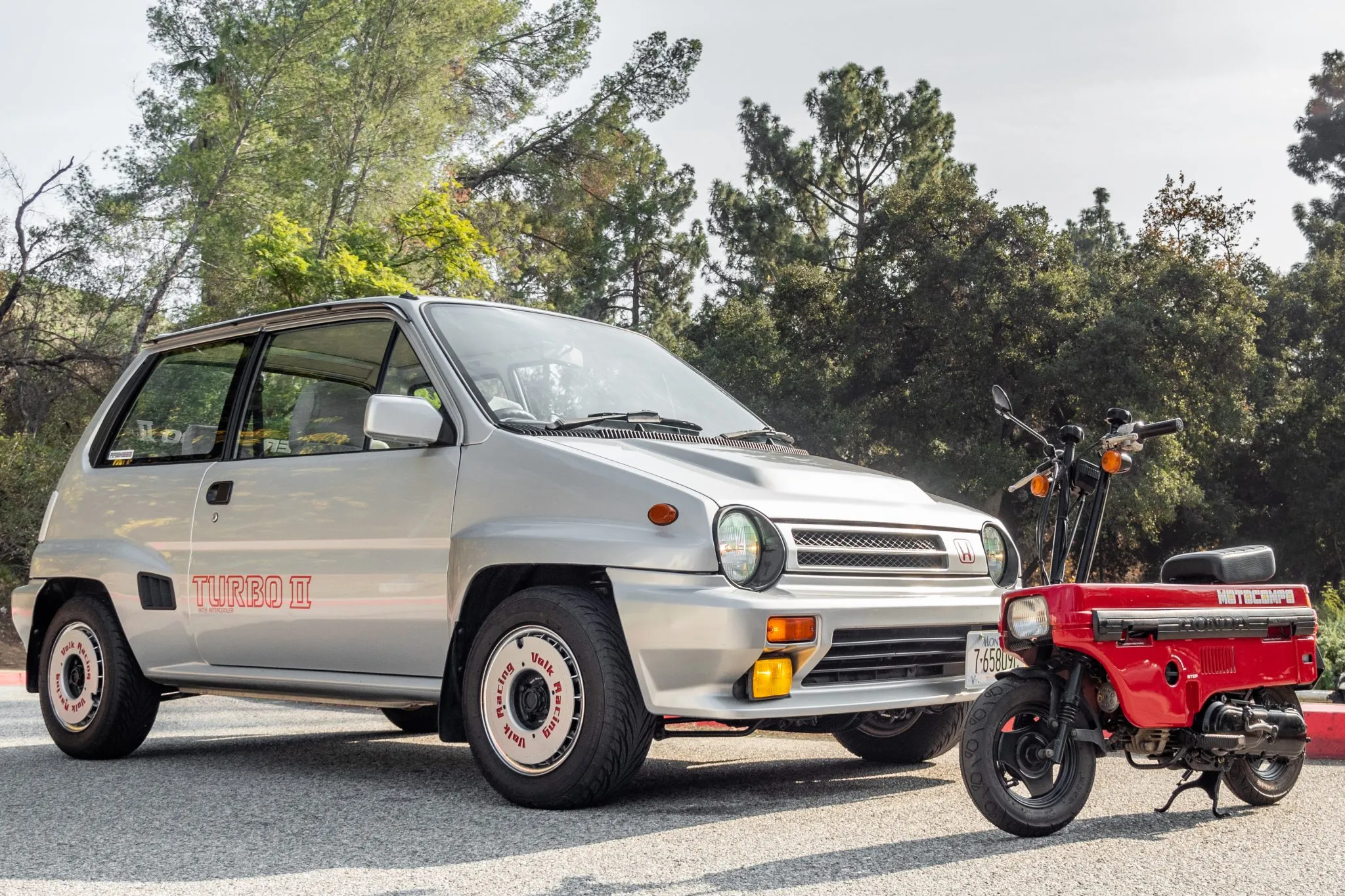 Honda City Turbo With A Motocompo