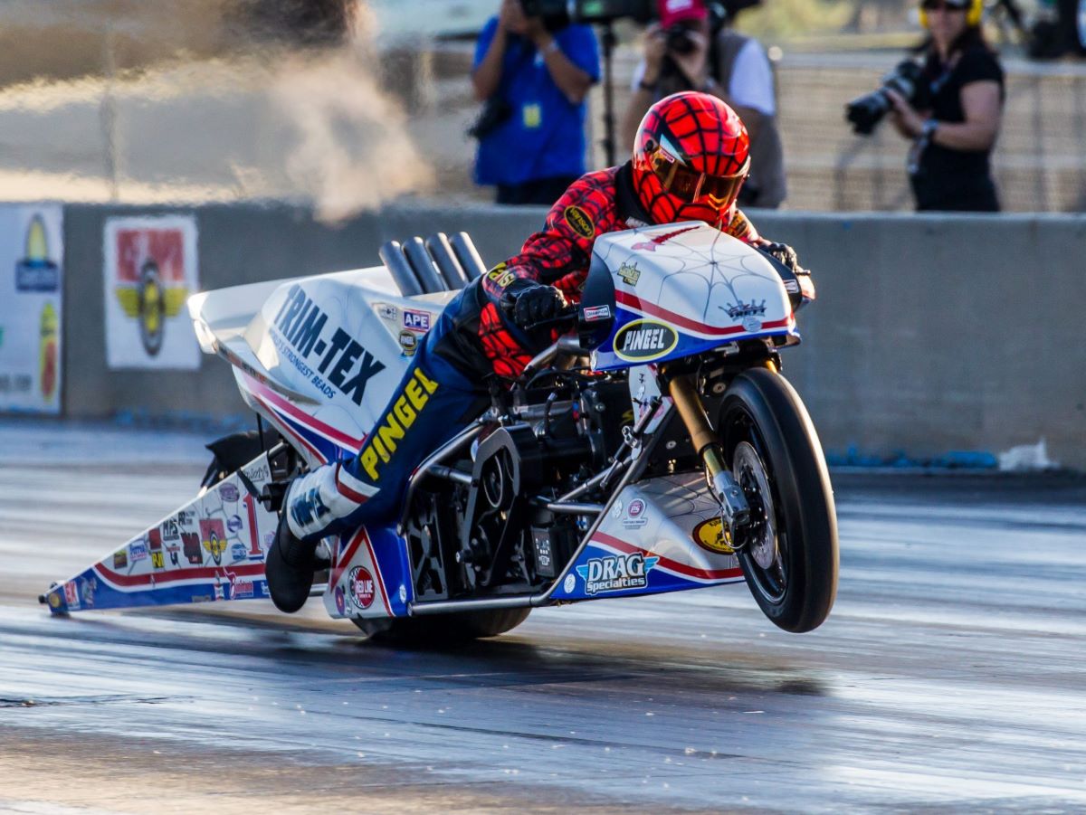 Larry Spiderman McBride's AMA Drag Bike