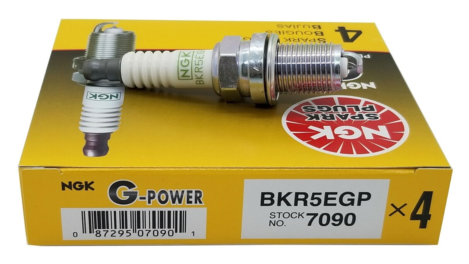 NGK 7090 BKR5EGP G Power Platinum Spark Plugs