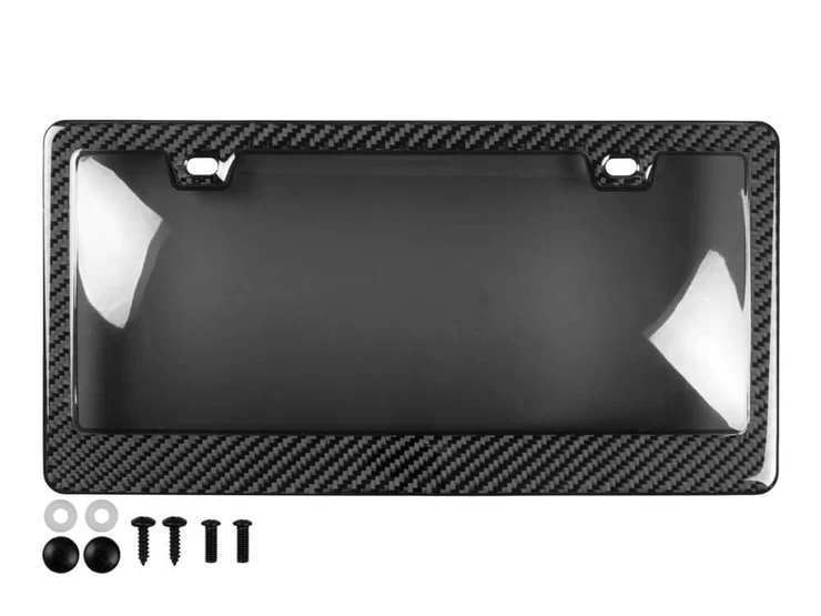 Tobe Yours Carbon Fiber License Plate Frame