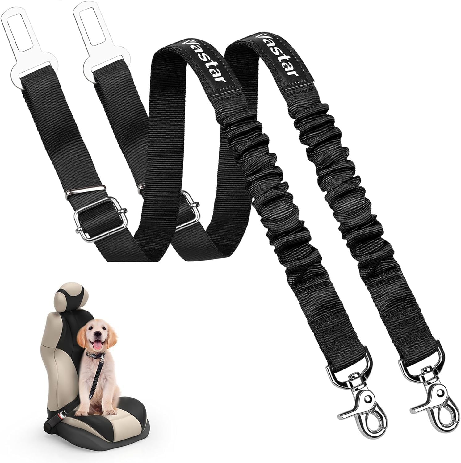 Vastar Adjustable Dog Car Seat Belt