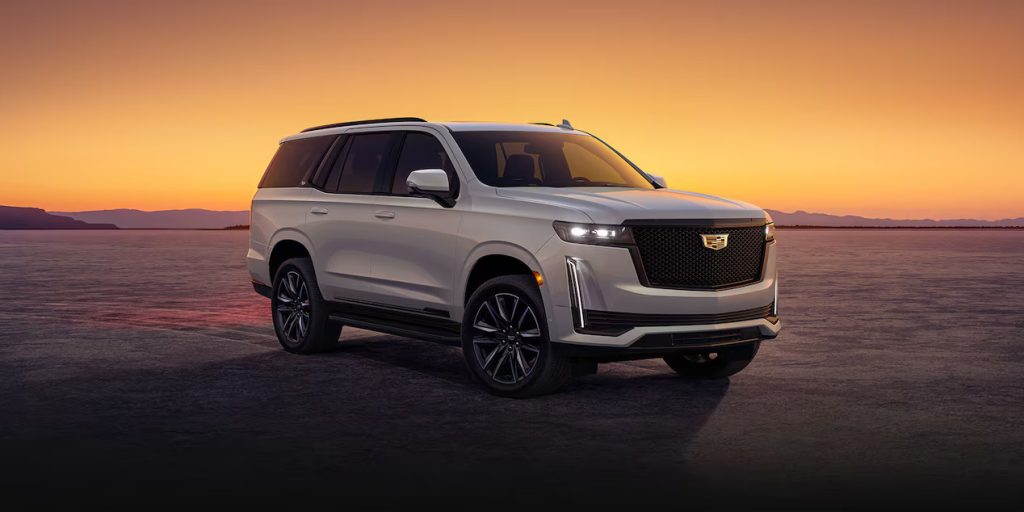 Luxury full-size SUV exterior view illustrating an upscale cabin known for comfort and reduced noise