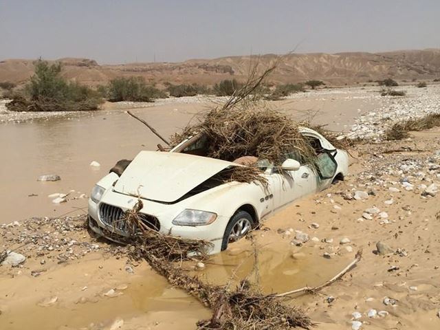 Maserati Quattroporte Abandoned in the Middle East