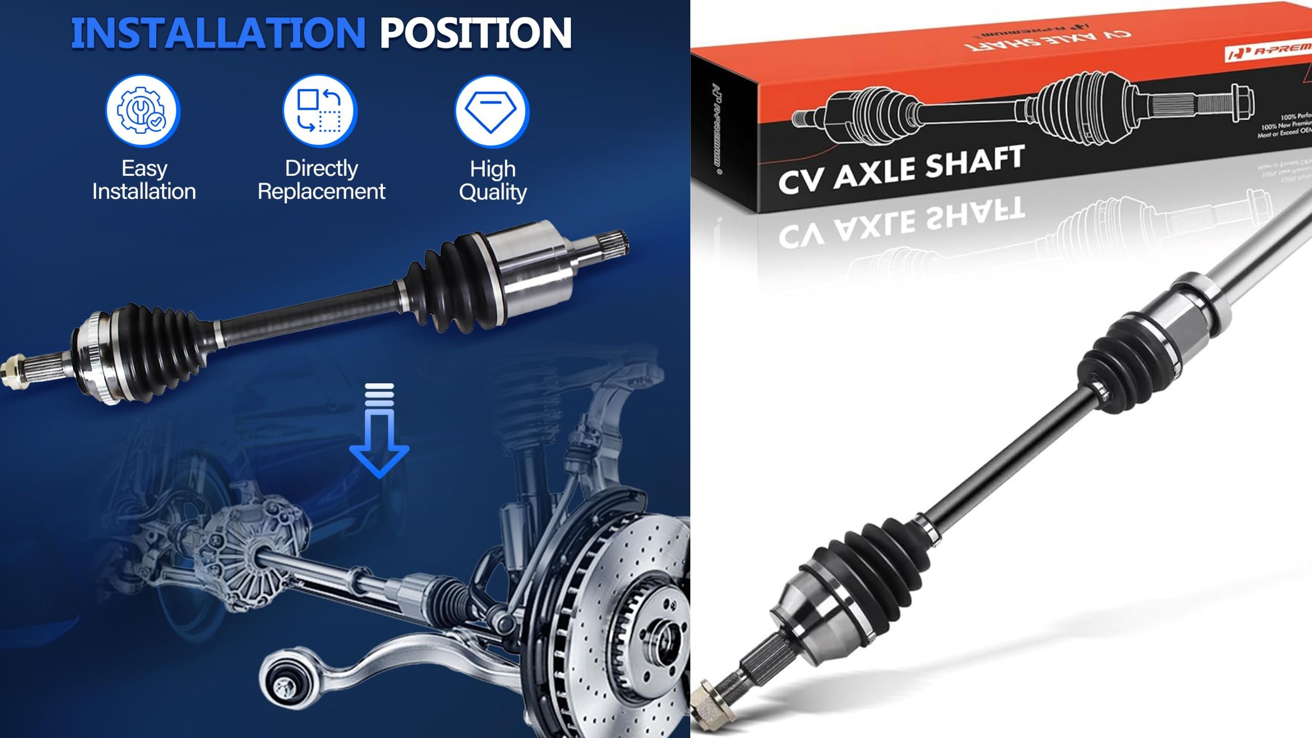 5 CV joints that take abuse and 5 that split before 75K