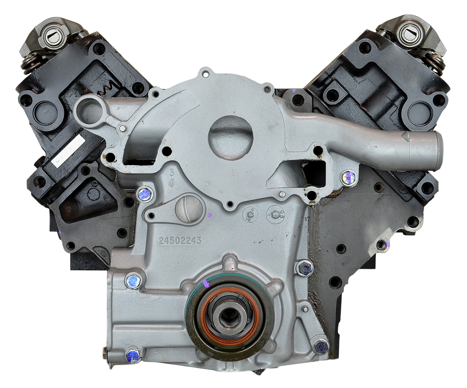 A remanufactured 3.8L GM engine available for purchase
