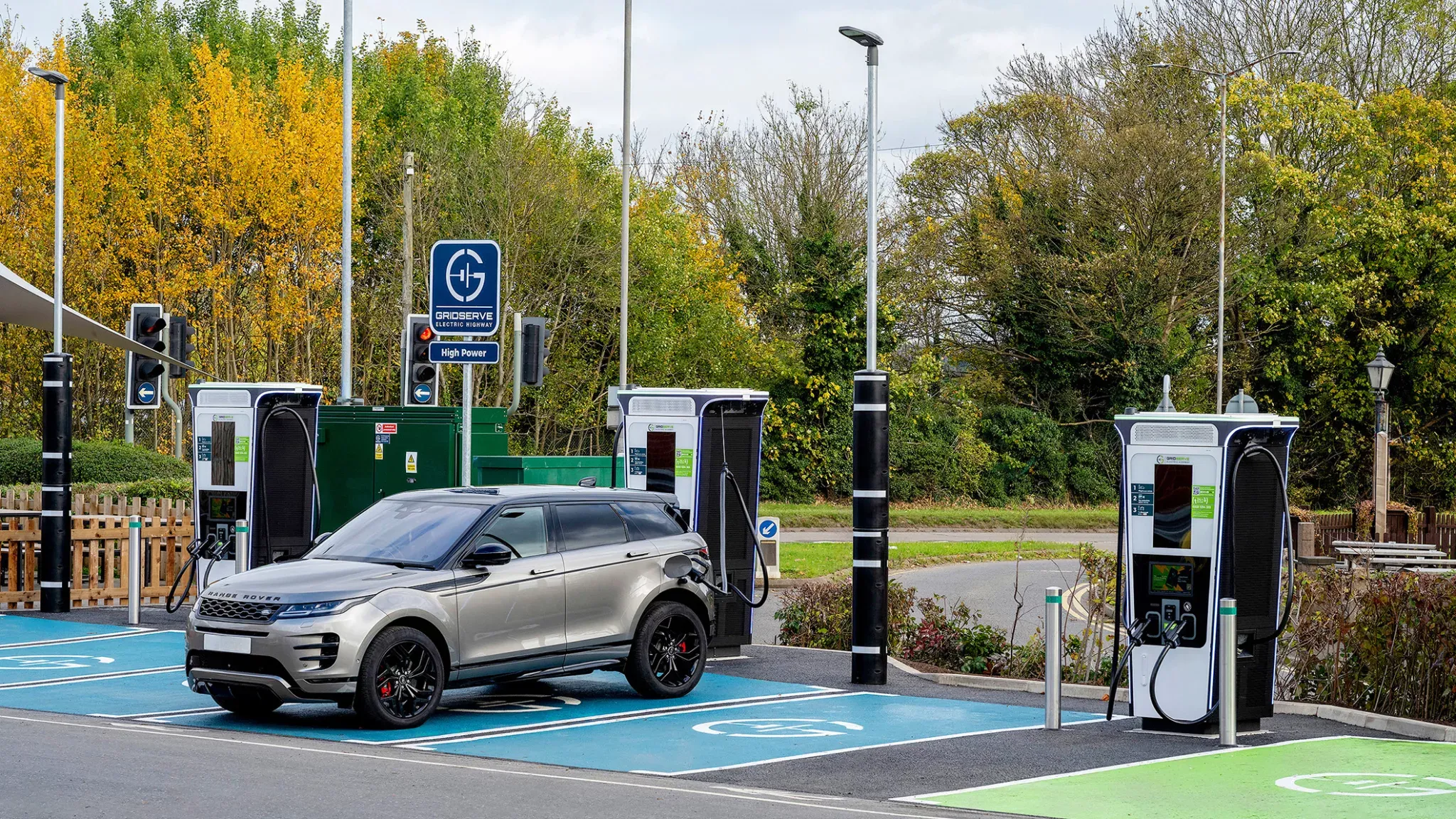 Electric car at Charging station