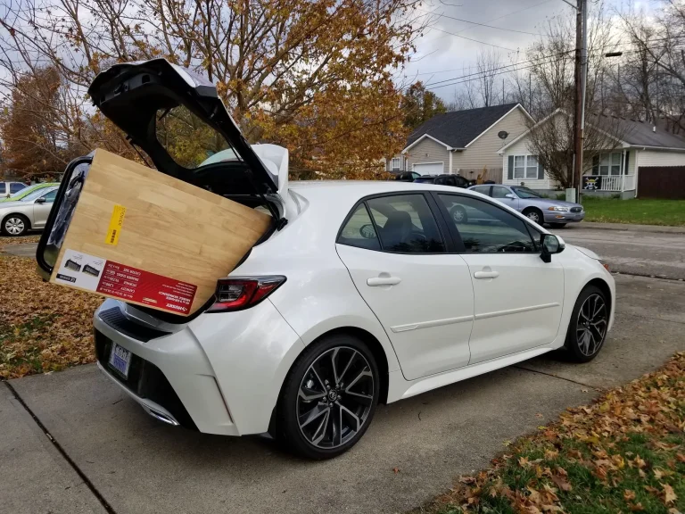 Toyota Hatchback cargo capacity