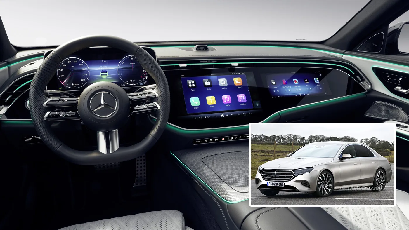 Mercedes Benz E Class E 350 with Full Width Hyperscreen Displays