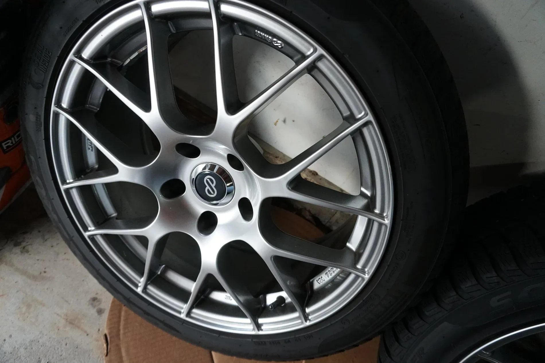 Enkei Raijin Wheels on the 2023 Honda Civic Type R