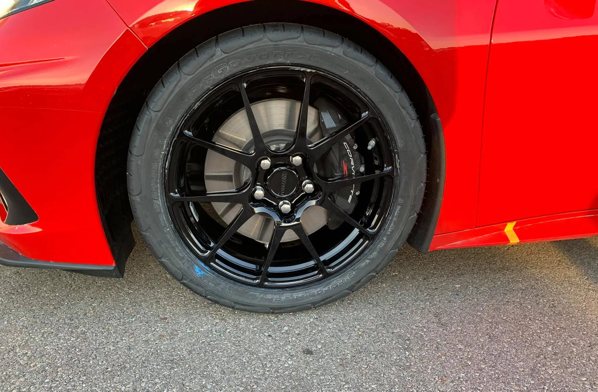 Forgeline GA1R Wheels on the 2024 Chevrolet Corvette Stingray