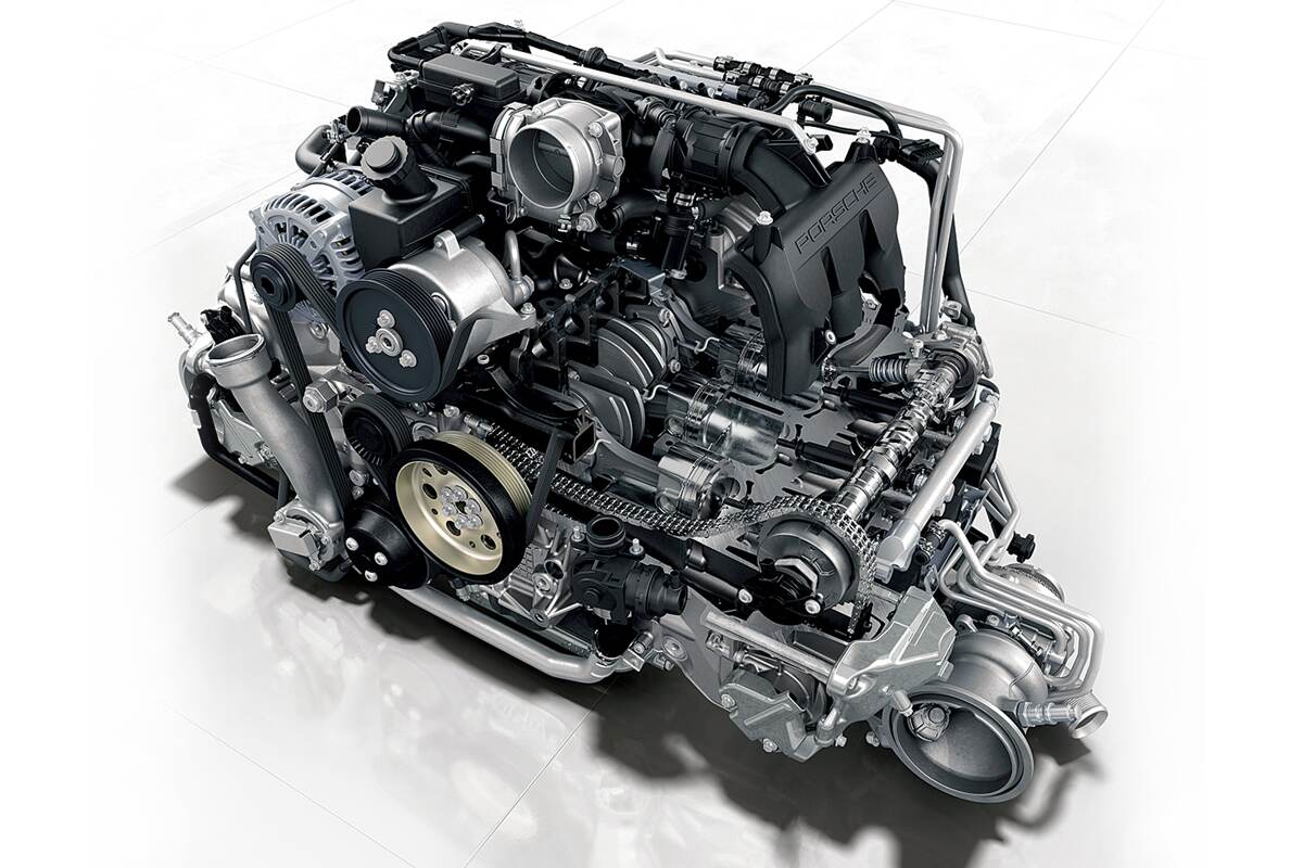 Porsche 3.8L Twin Turbo Flat Six Engine