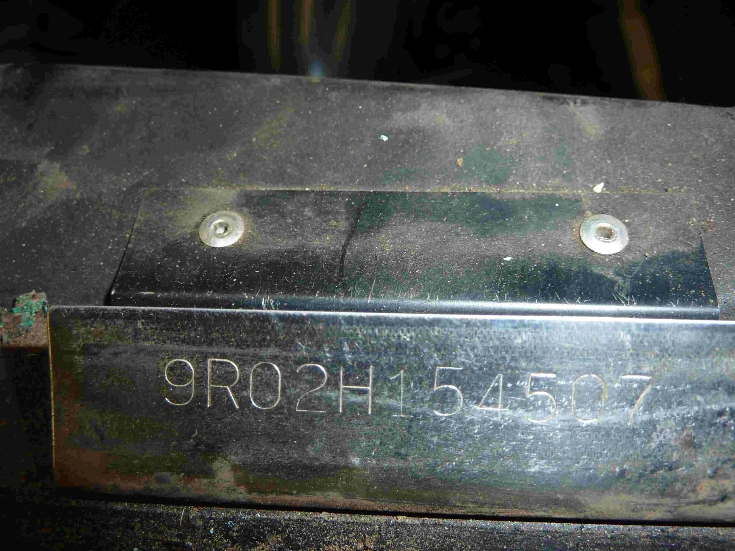 1969 Ford Mustang VIN tag