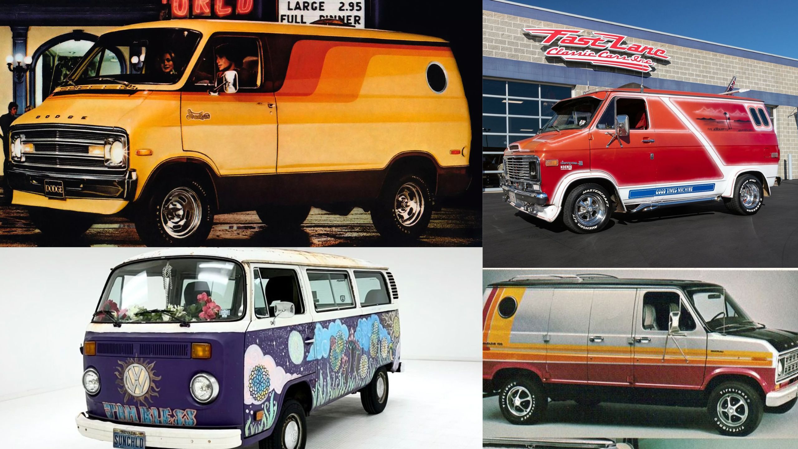 5 Classic Vans With Custom Murals That Defined 1970s Youth Culture