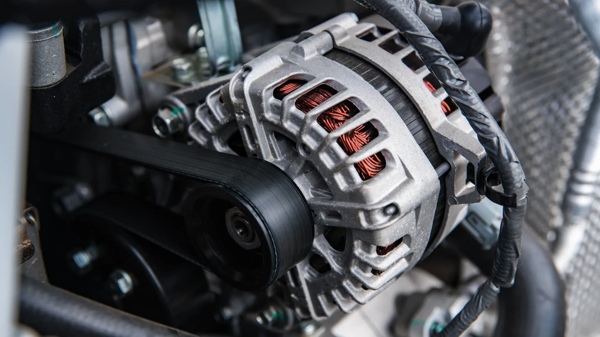 A car alternator