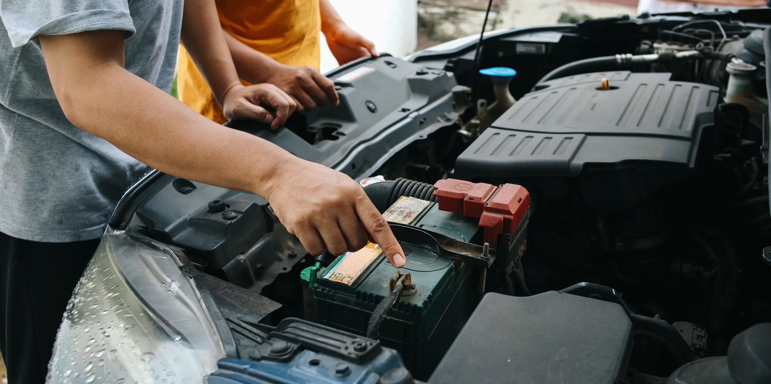 A car battery needed to start a vehicle's engine