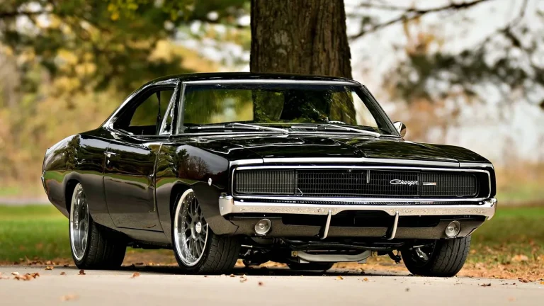 Black 1968 Dodge Charger