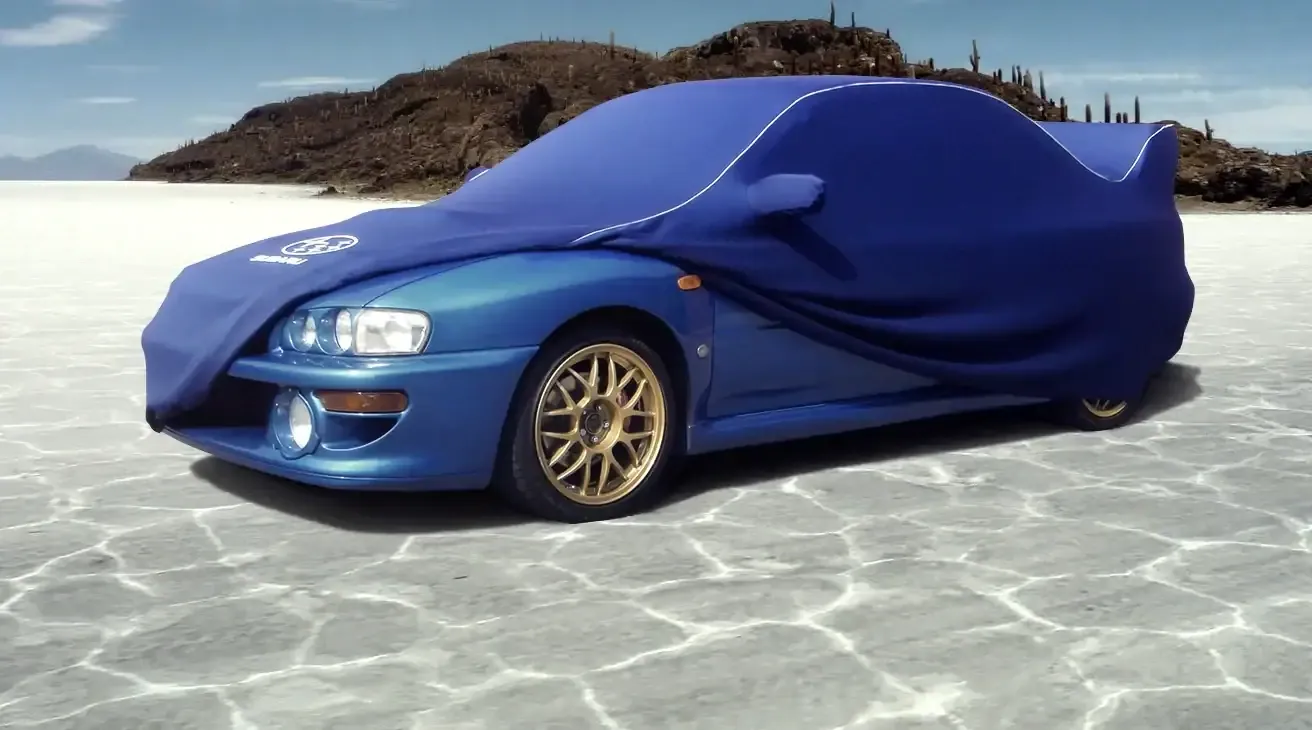 Classic Subaru Impreza GC8.