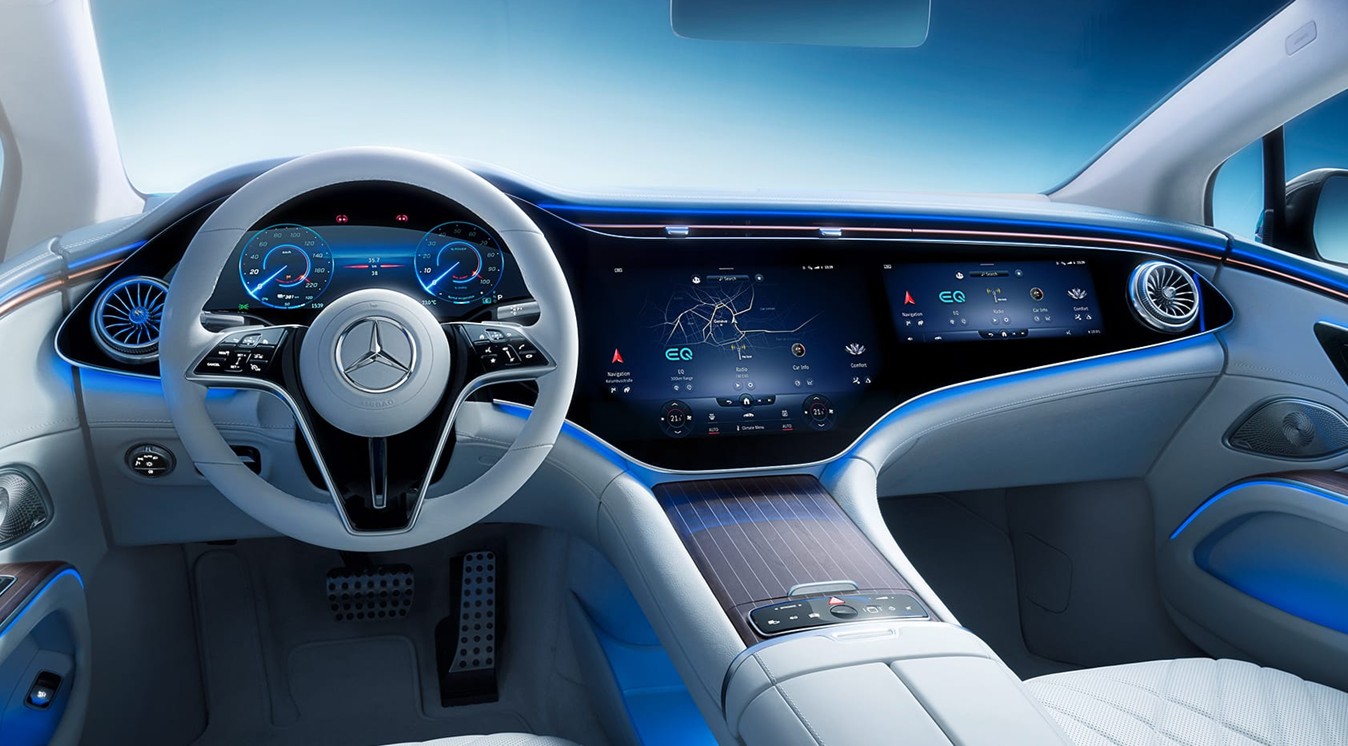 Giant Panoramic Infotainment Screens Spanning the Full Dashboard