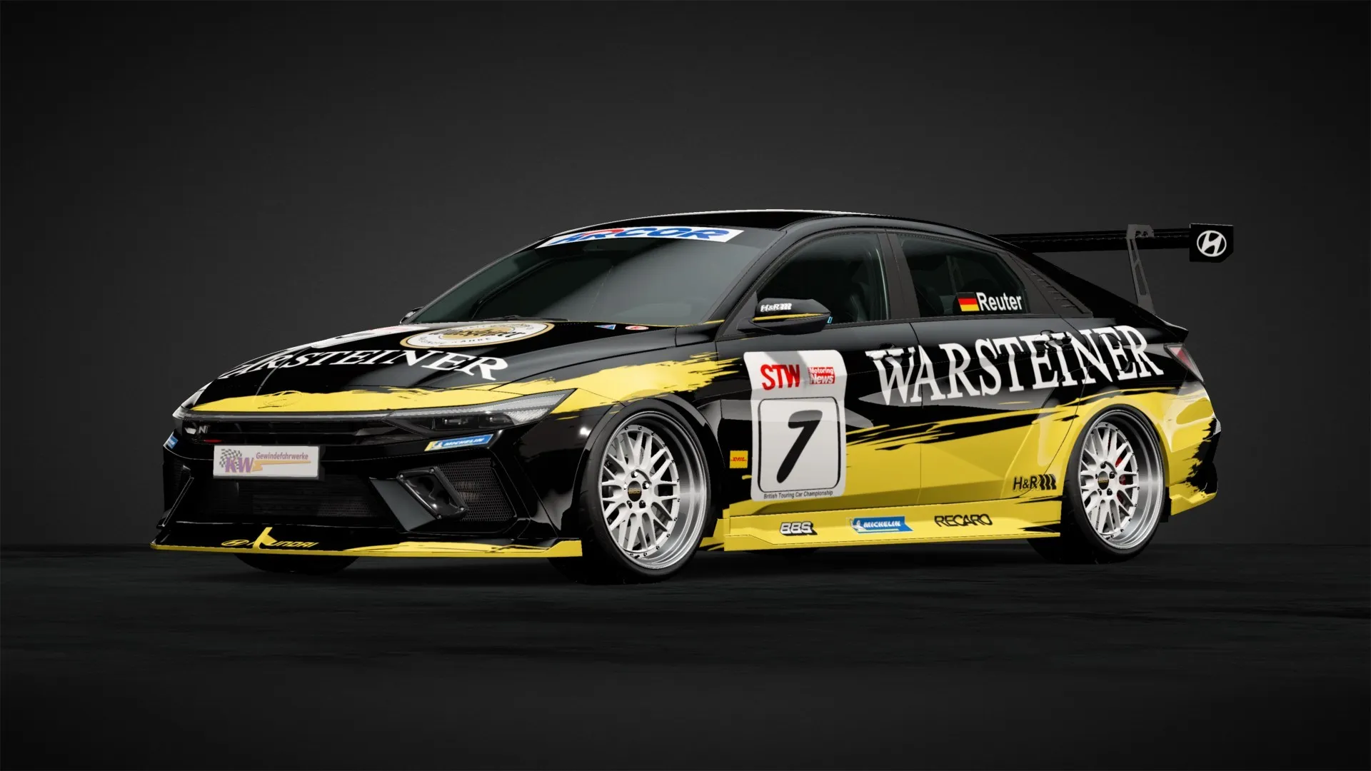 Hyundai Elantra N TCR racing car